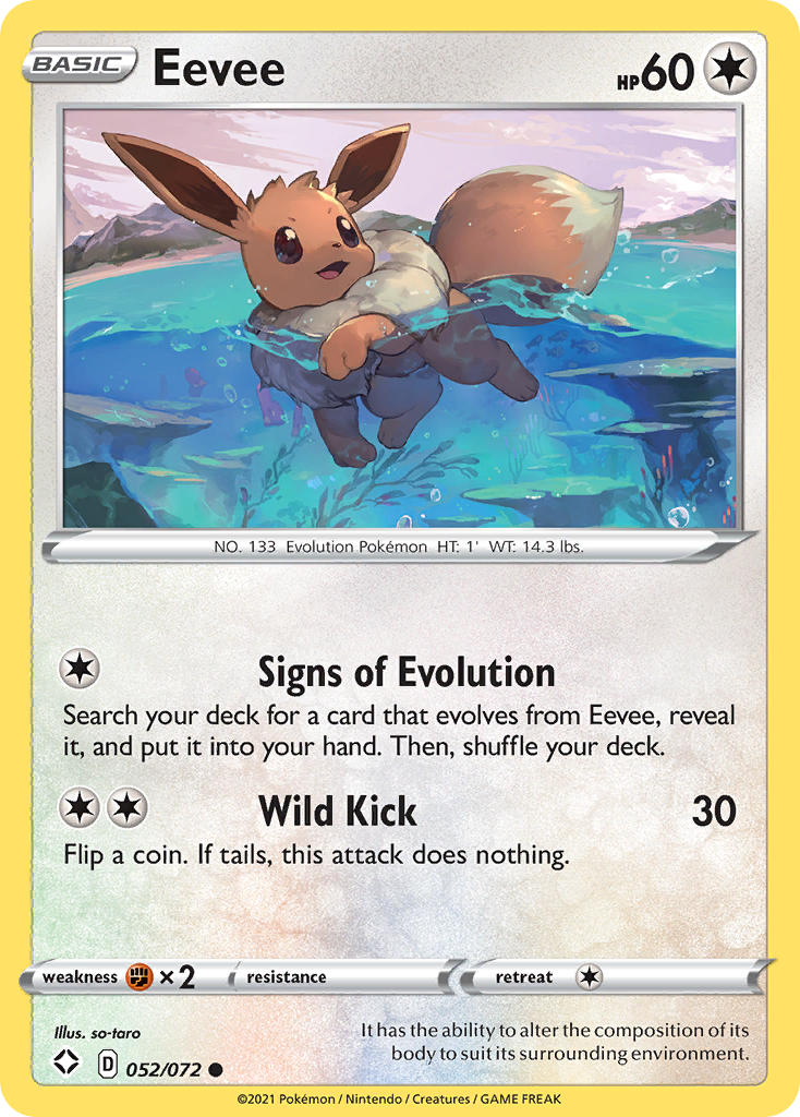 Eevee (052/072) [Sword & Shield: Shining Fates] | Exor Games Dartmouth