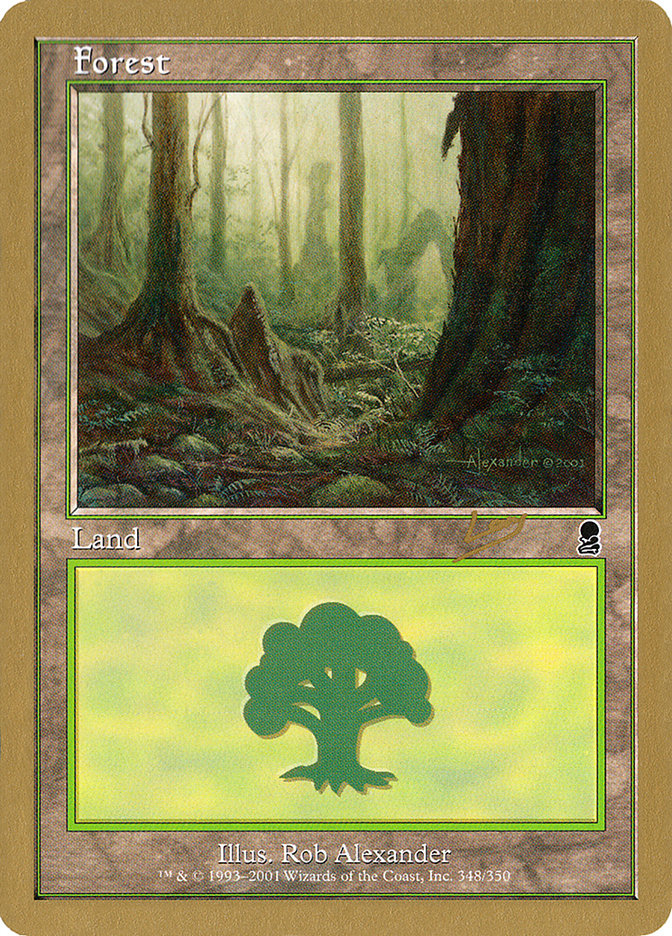 Forest (rl348) (Raphael Levy) [World Championship Decks 2002] | Exor Games Dartmouth