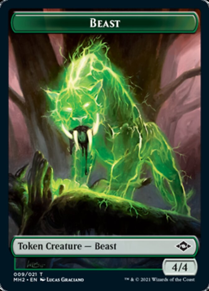 Beast Token [Modern Horizons 2 Tokens] | Exor Games Dartmouth