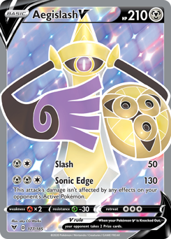 Aegislash V (177/185) [Sword & Shield: Vivid Voltage] | Exor Games Dartmouth