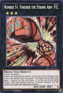 Number 51: Finisher the Strong Arm [DRL3-EN024] Secret Rare | Exor Games Dartmouth