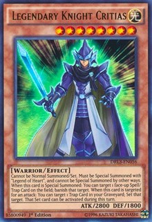Legendary Knight Critias [DRL3-EN056] Ultra Rare | Exor Games Dartmouth