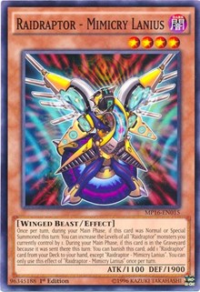 Raidraptor - Mimicry Lanius [MP16-EN015] Common | Exor Games Dartmouth
