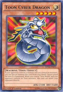 Toon Cyber Dragon [MP16-EN074] Rare | Exor Games Dartmouth