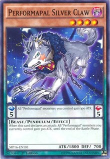 Performapal Silver Claw [MP16-EN101] Common | Exor Games Dartmouth