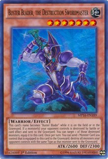 Buster Blader, the Destruction Swordmaster [MP16-EN189] Ultra Rare | Exor Games Dartmouth