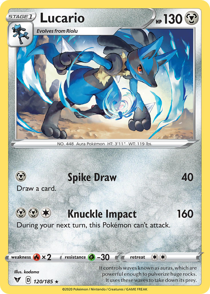 Lucario (120/185) [Sword & Shield: Vivid Voltage] | Exor Games Dartmouth