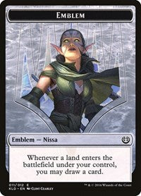 Nissa, Vital Force Emblem [Kaladesh Tokens] | Exor Games Dartmouth