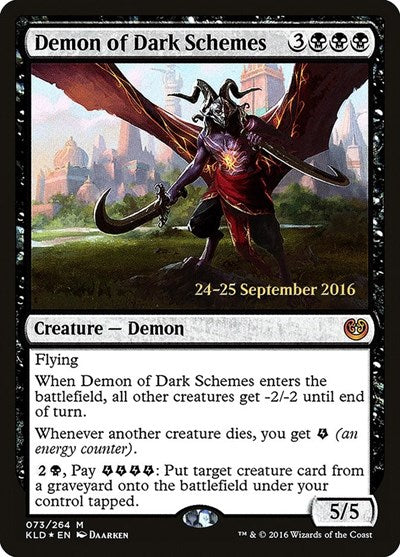 Demon of Dark Schemes [Kaladesh Promos] | Exor Games Dartmouth