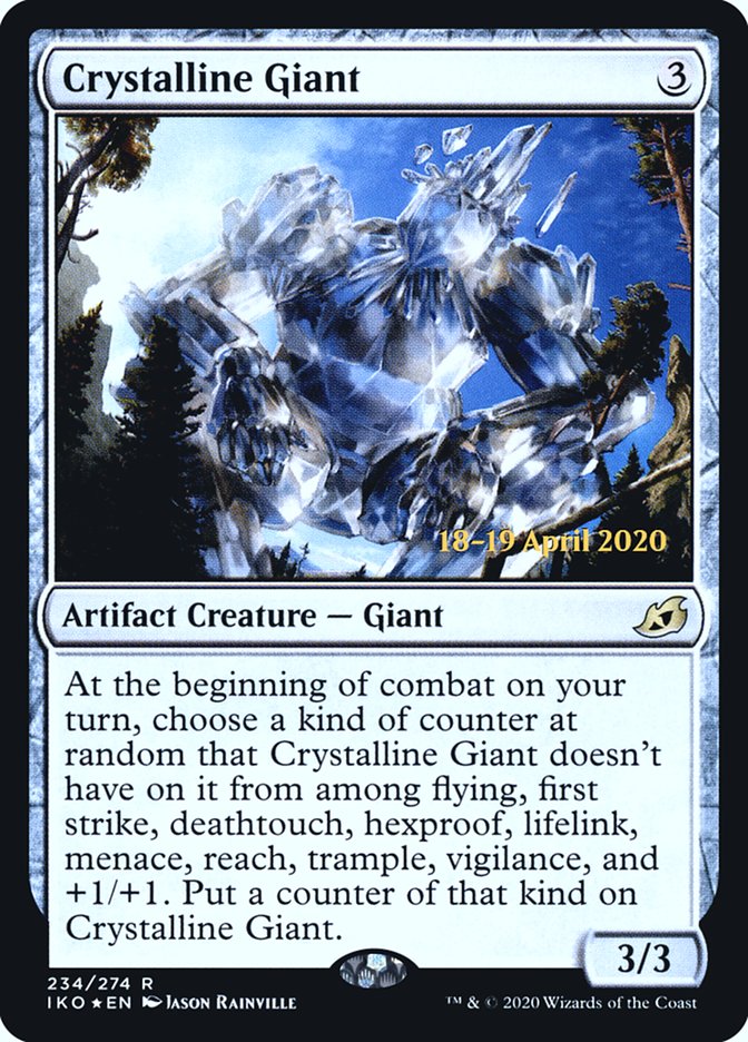 Crystalline Giant  [Ikoria: Lair of Behemoths Prerelease Promos] | Exor Games Dartmouth