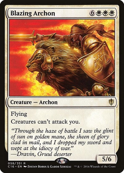 Blazing Archon [Commander 2016] | Exor Games Dartmouth