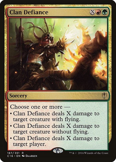 Clan Defiance [Commander 2016] | Exor Games Dartmouth