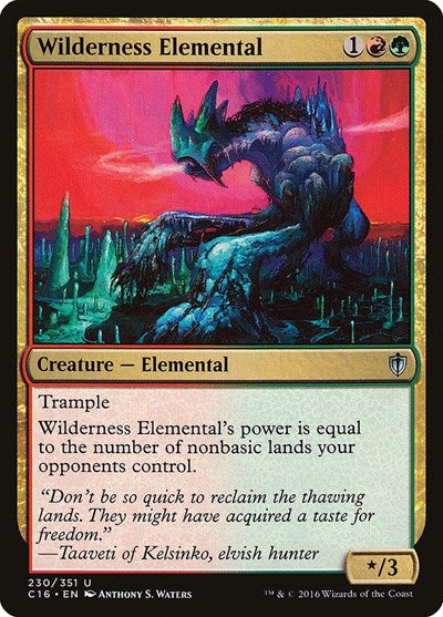 Wilderness Elemental [Commander 2016] | Exor Games Dartmouth