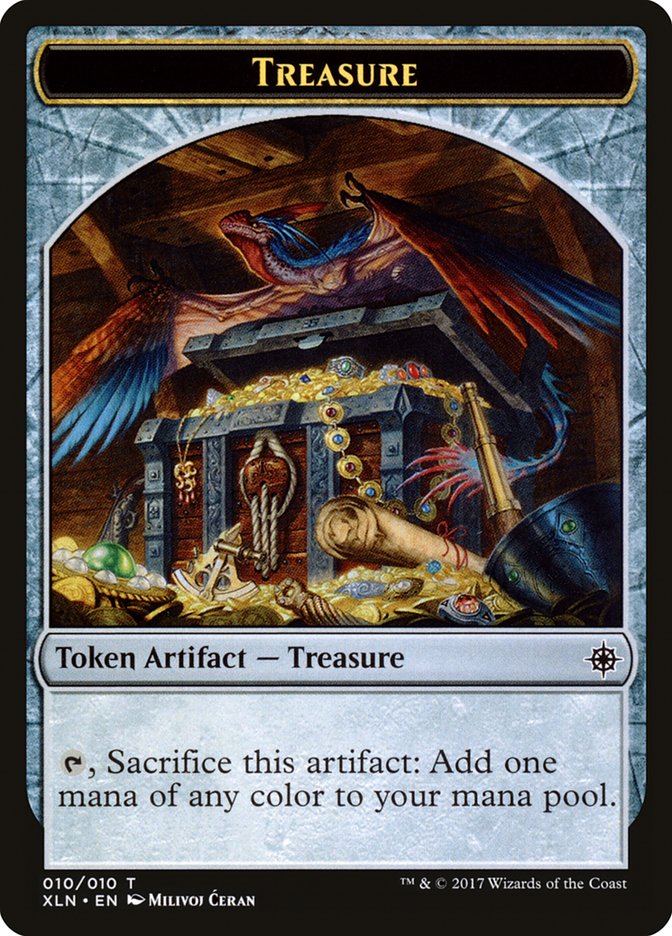 Treasure (010/010) [Ixalan Tokens] | Exor Games Dartmouth