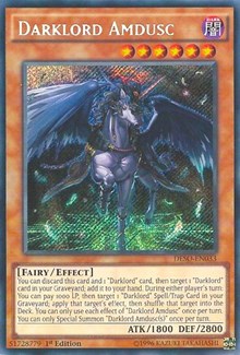 Darklord Amdusc [DESO-EN033] Secret Rare | Exor Games Dartmouth