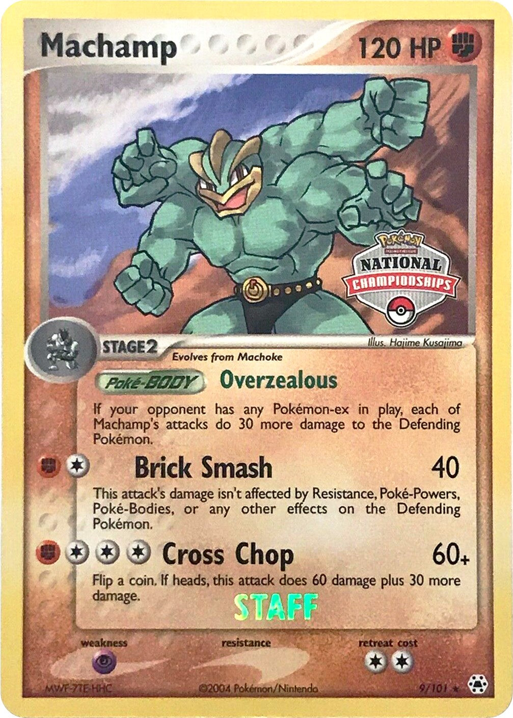 Machamp (9/101) (National Championships Promo) (Staff) [EX: Hidden Legends] | Exor Games Dartmouth