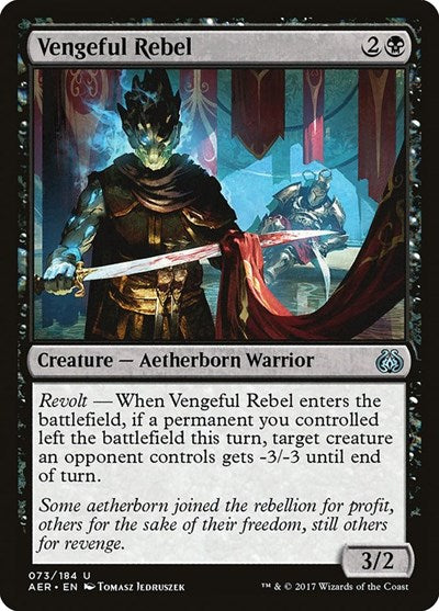 Vengeful Rebel [Aether Revolt] | Exor Games Dartmouth