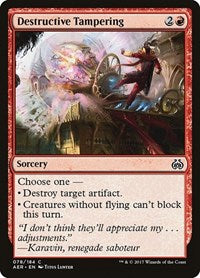 Destructive Tampering [Aether Revolt] | Exor Games Dartmouth