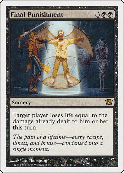 Final Punishment [Ninth Edition] | Exor Games Dartmouth