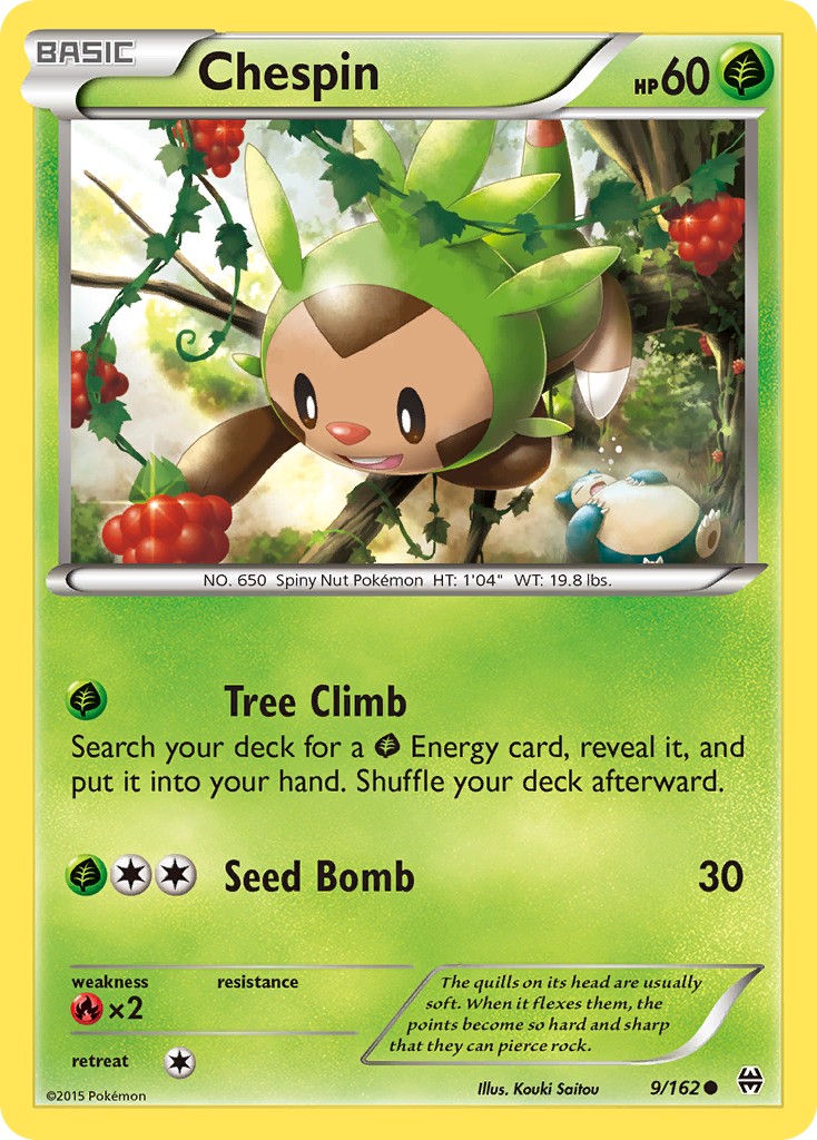 Chespin (9/162) [XY: BREAKthrough] | Exor Games Dartmouth