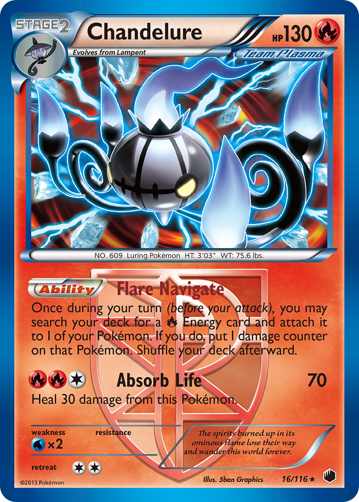 Chandelure (16/116) [Black & White: Plasma Freeze] | Exor Games Dartmouth