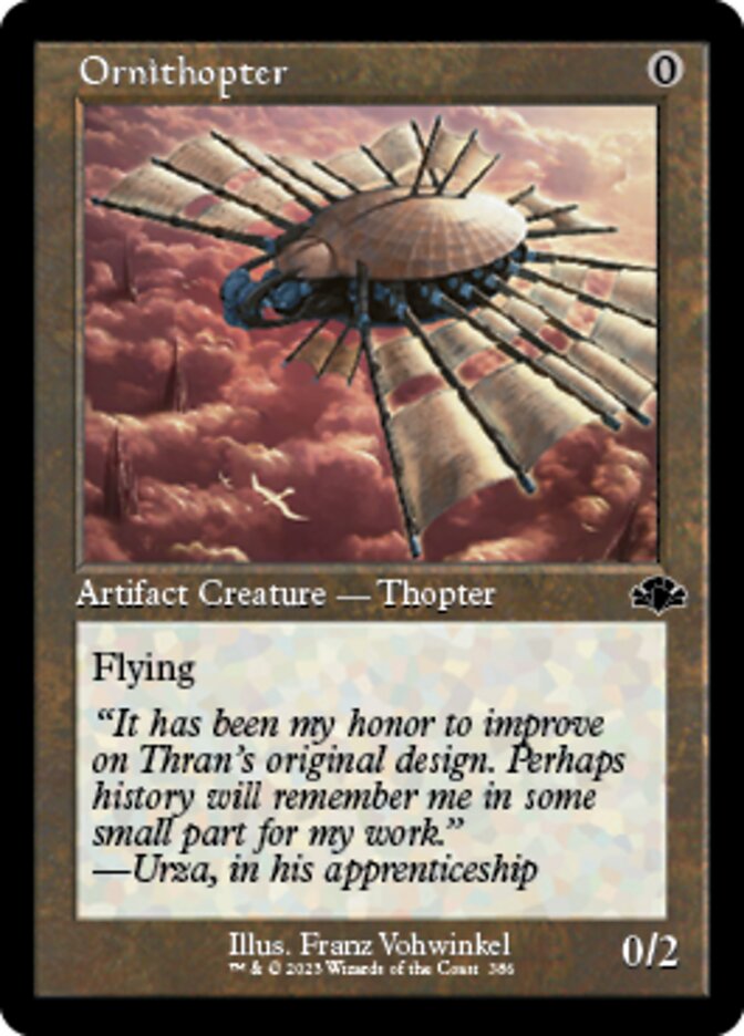 Ornithopter (Retro) [Dominaria Remastered] | Exor Games Dartmouth