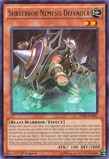 Subterror Nemesis Defender [RATE-EN082] Rare | Exor Games Dartmouth