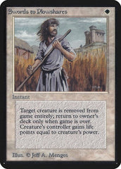 Swords to Plowshares [Limited Edition Alpha] | Exor Games Dartmouth