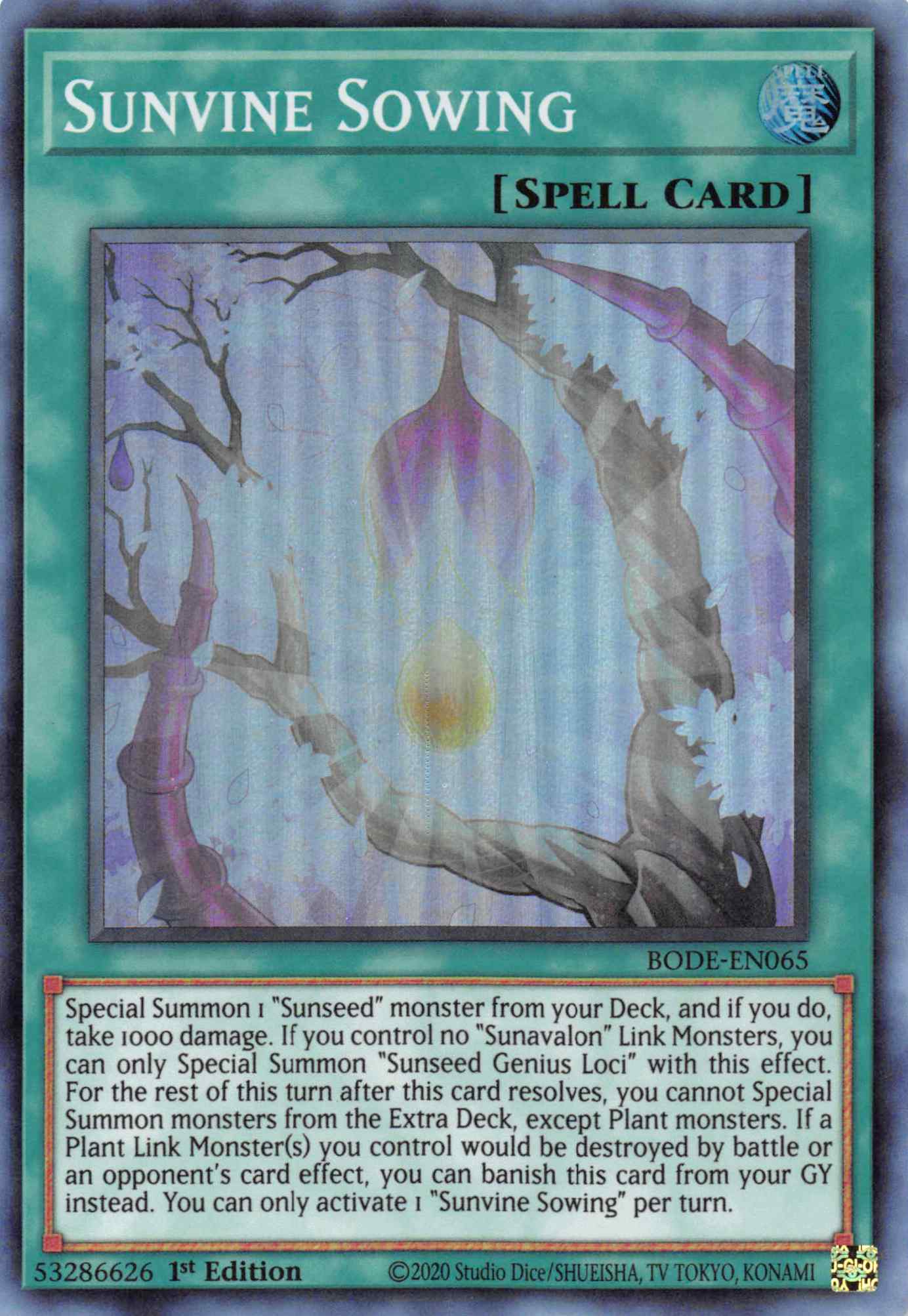 Sunvine Sowing [BODE-EN065] Super Rare | Exor Games Dartmouth