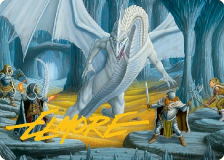 Cave of the Frost Dragon Art Card (Gold-Stamped Signature) [Dungeons & Dragons: Adventures in the Forgotten Realms Art Series] | Exor Games Dartmouth