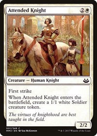 Attended Knight [Modern Masters 2017] | Exor Games Dartmouth