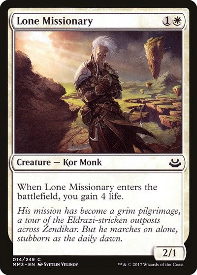 Lone Missionary [Modern Masters 2017] | Exor Games Dartmouth