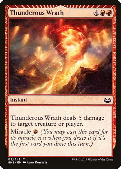 Thunderous Wrath [Modern Masters 2017] | Exor Games Dartmouth