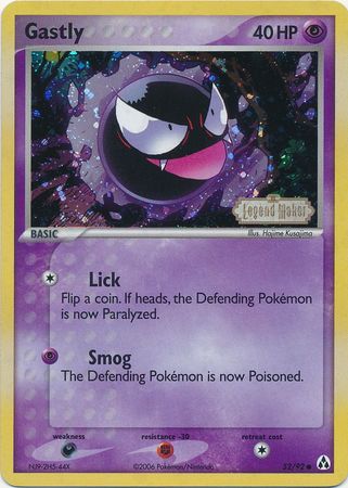 Gastly (52/92) (Stamped) [EX: Legend Maker] | Exor Games Dartmouth