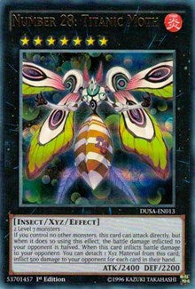 Number 28: Titanic Moth [DUSA-EN013] Ultra Rare | Exor Games Dartmouth