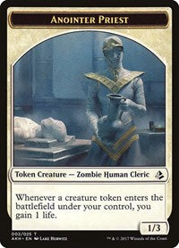 Anointer Priest Token [Amonkhet Tokens] | Exor Games Dartmouth