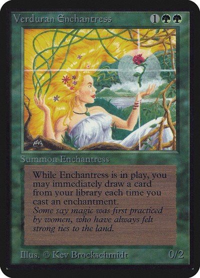 Verduran Enchantress [Limited Edition Alpha] | Exor Games Dartmouth