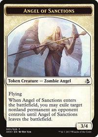 Angel of Sanctions Token [Amonkhet Tokens] | Exor Games Dartmouth