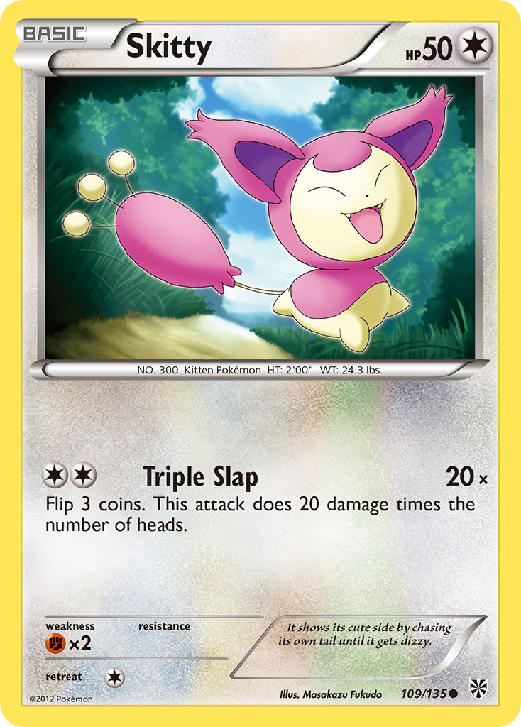 Skitty (109/135) [Black & White: Plasma Storm] | Exor Games Dartmouth