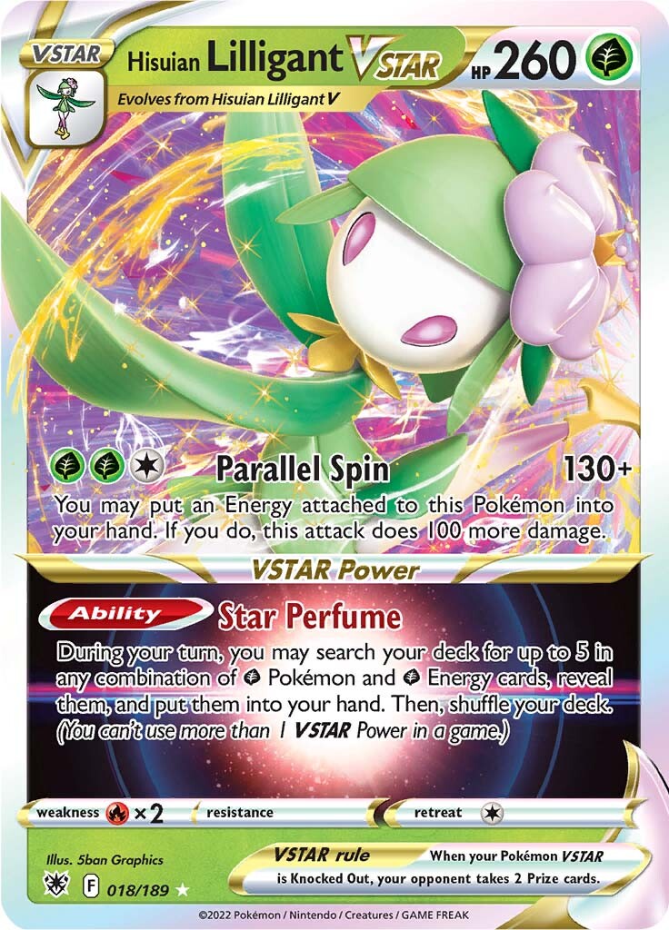 Hisuian Lilligant VSTAR (018/189) [Sword & Shield: Astral Radiance] | Exor Games Dartmouth