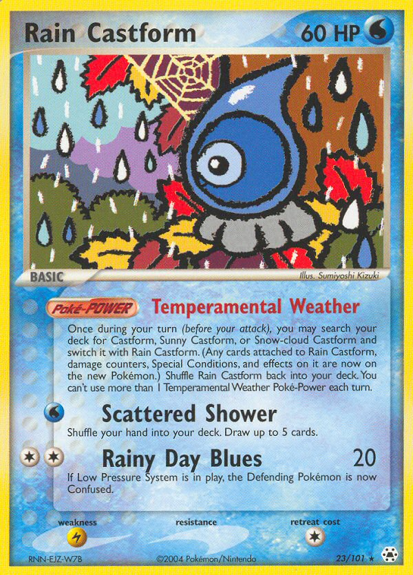 Rain Castform (23/101) [EX: Hidden Legends] | Exor Games Dartmouth