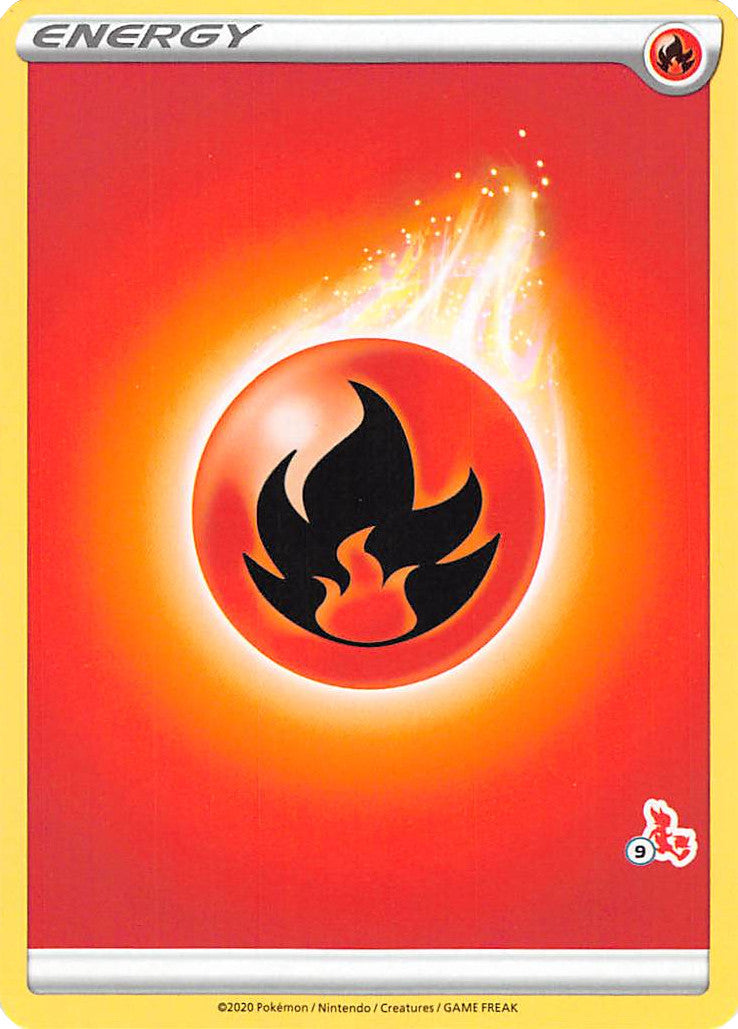 Fire Energy (Cinderace Stamp #9) [Battle Academy 2022] | Exor Games Dartmouth