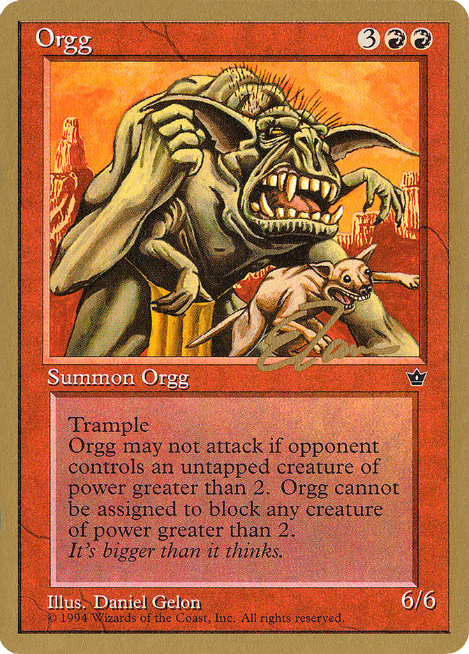 Orgg (Eric Tam) [Pro Tour Collector Set] | Exor Games Dartmouth