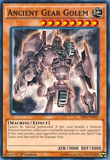 Ancient Gear Golem [SR03-EN005] Common | Exor Games Dartmouth