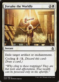 Forsake the Worldly [Amonkhet] | Exor Games Dartmouth