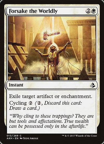 Forsake the Worldly [Amonkhet] | Exor Games Dartmouth