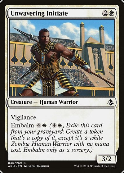 Unwavering Initiate [Amonkhet] | Exor Games Dartmouth