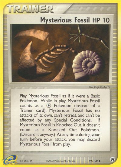 Mysterious Fossil (91/100) [EX: Sandstorm] | Exor Games Dartmouth