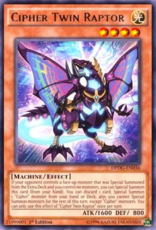 Cipher Twin Raptor [DPDG-EN036] Rare | Exor Games Dartmouth