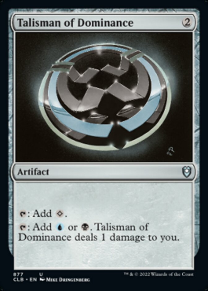 Talisman of Dominance [Commander Legends: Battle for Baldur's Gate] | Exor Games Dartmouth